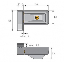 Zamek 3030 ABUS do okien uchylnych