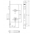 Zamek wp. INOX  72/60  WC  ;  do wyczerpania