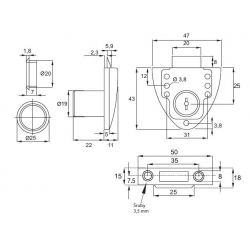 Zamek 856 SISO 